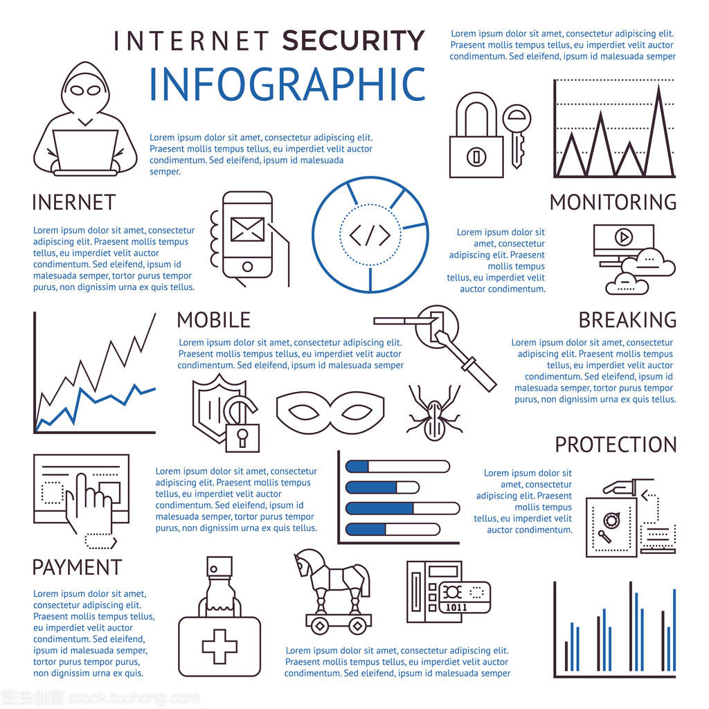 数字矢量蓝色 互联网安全与软件开发的新趋势